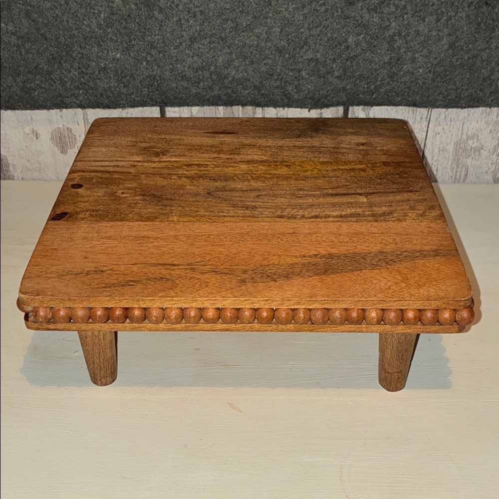 Rustic Wooden Display Stand